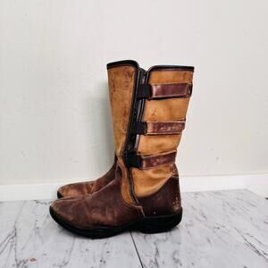 Mark Todd Brown Leather Adjustable Strap Equestrian Boots Women’s Size 10